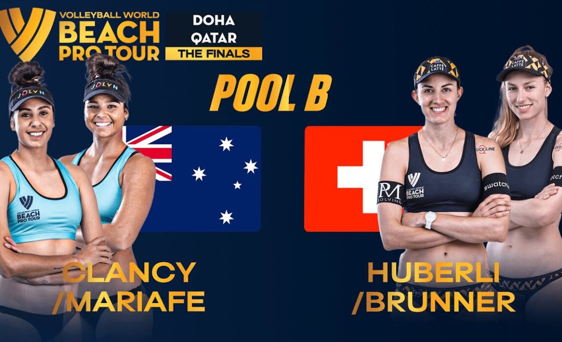 Clancy/Mariafe vs. Hüberli/Brunner - Quarter Finals Highlights Doha 2023 #BeachProTour