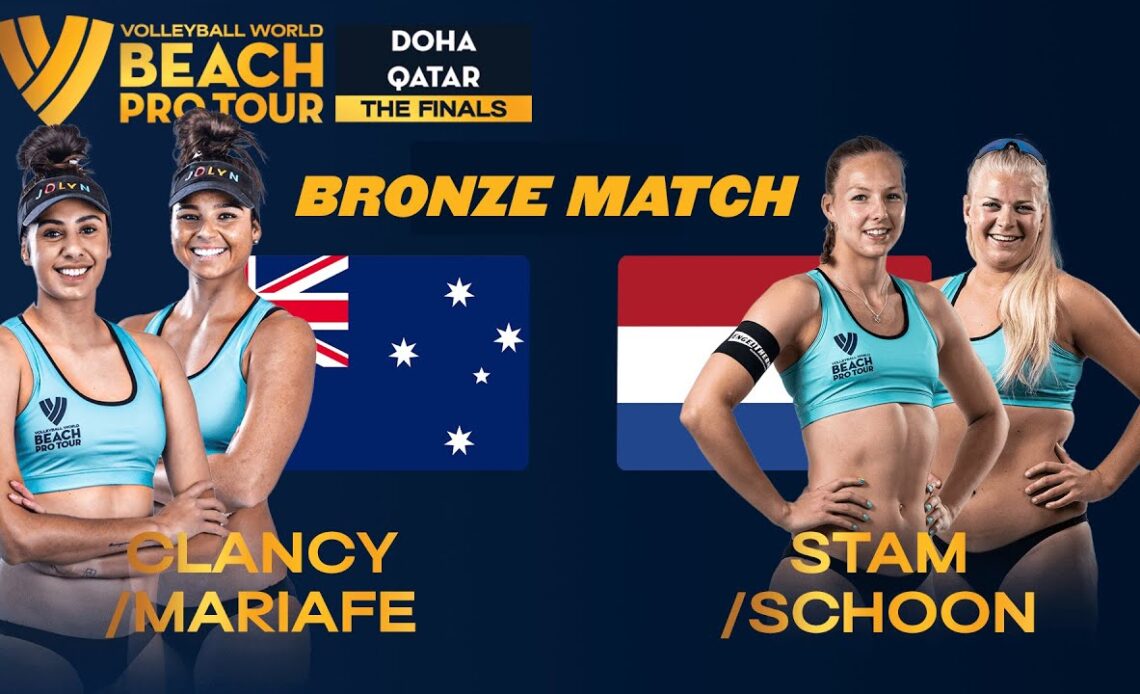 Clancy/Mariafe vs. Stam/Schoon - Bronze Match Highlights Doha 2023 #BeachProTour