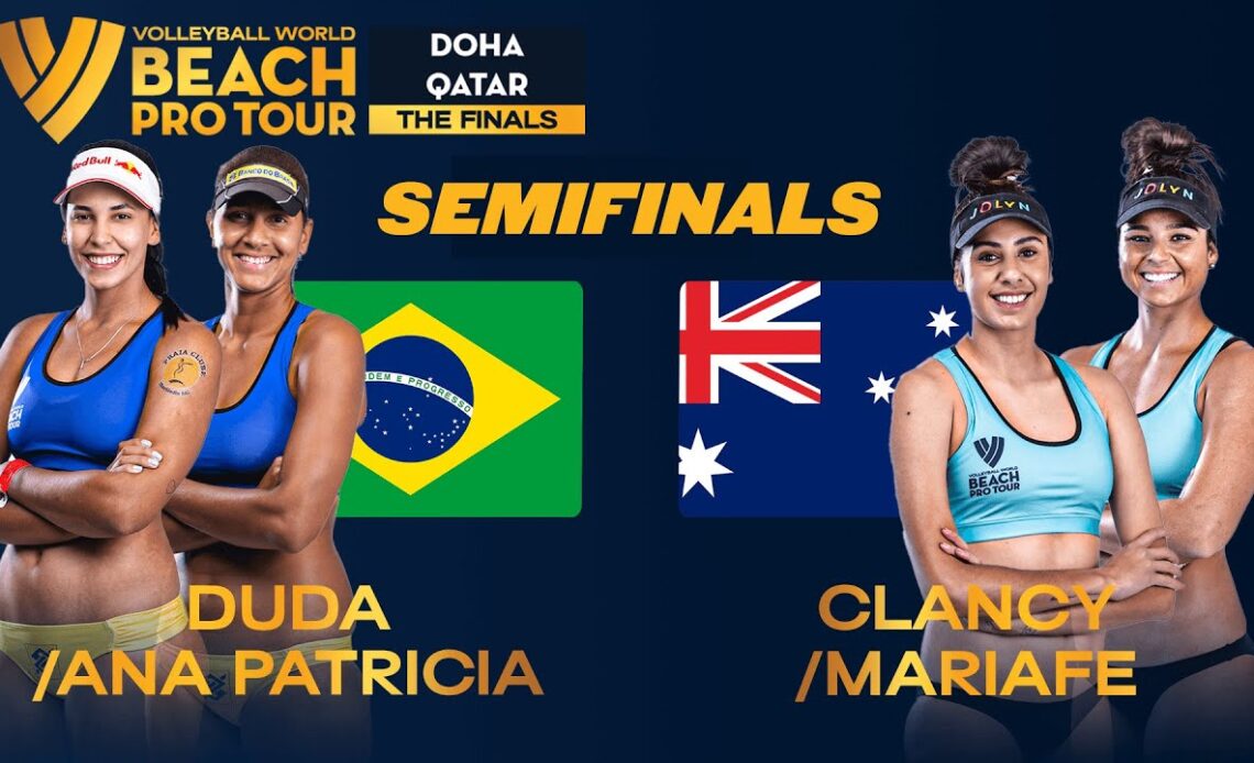 Duda/Ana Patrícia vs. Clancy/Mariafe - Semi Final Highlights Doha 2023 #BeachProTour