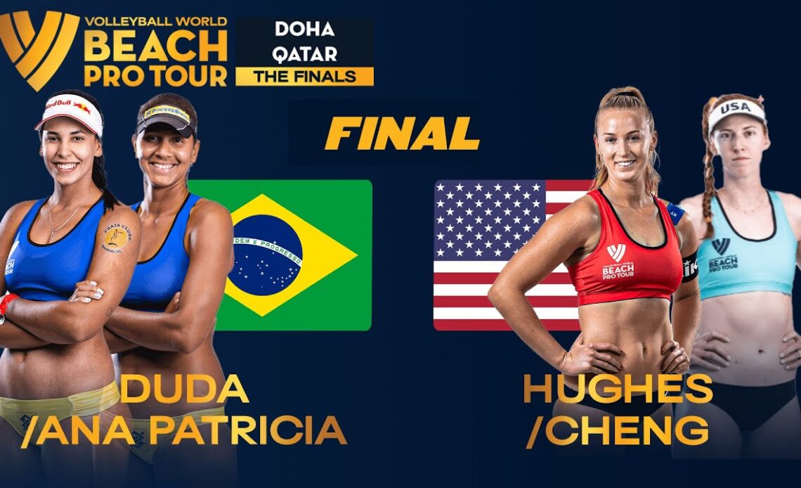 Duda/Ana Patrícia vs. Hughes/Cheng - Gold Match Highlights Doha 2023 #BeachProTour
