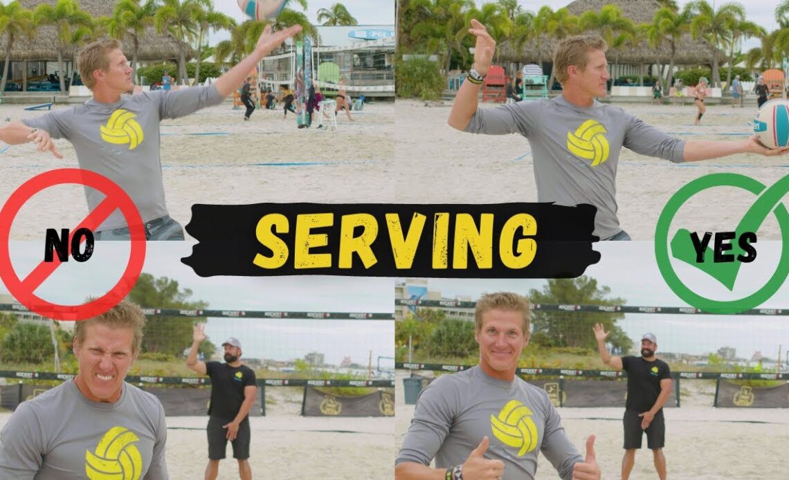 How To Overhand Serve A Volleyball For Beginners - Float Serve