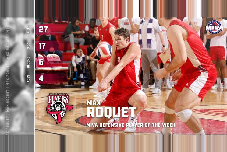 Max Roquet Awarded MIVA Defensive Player of the Week