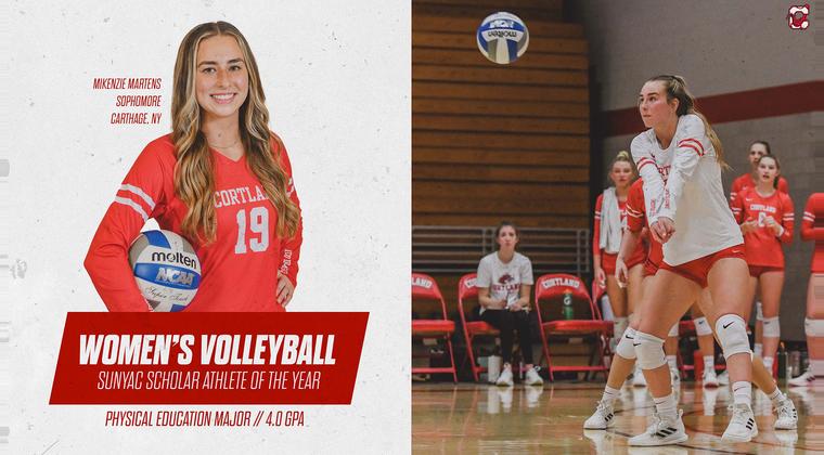 Mikenzie Martens Named SUNYAC Women's Volleyball Co-Scholar Athlete of the Year