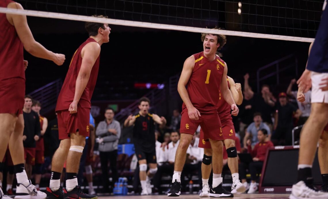 USC defeats UCSB in five sets