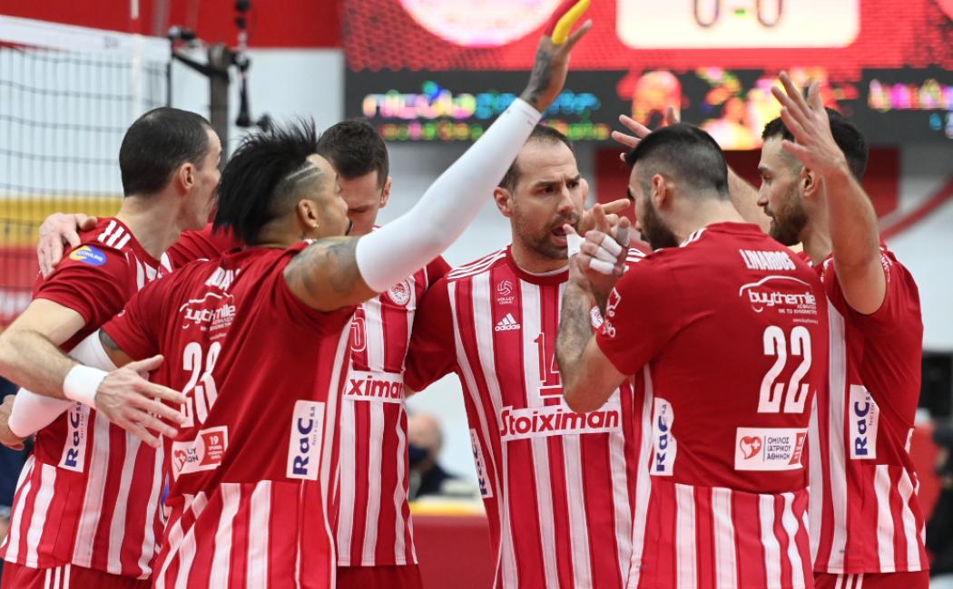 WorldofVolley :: CHALLENGE CUP M: Olympiacos and Maccabi last to pass quarterfinals; first-ever all-Greek semifinal in European competitions ahead