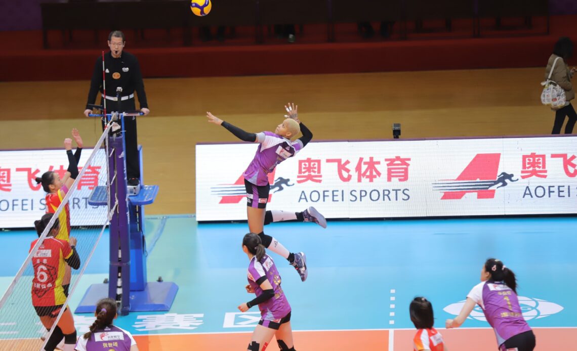 WorldofVolley :: CHN W: Tianjin easily prevail in Game 1 of finals against Shanghai, only one win separates them from title defense