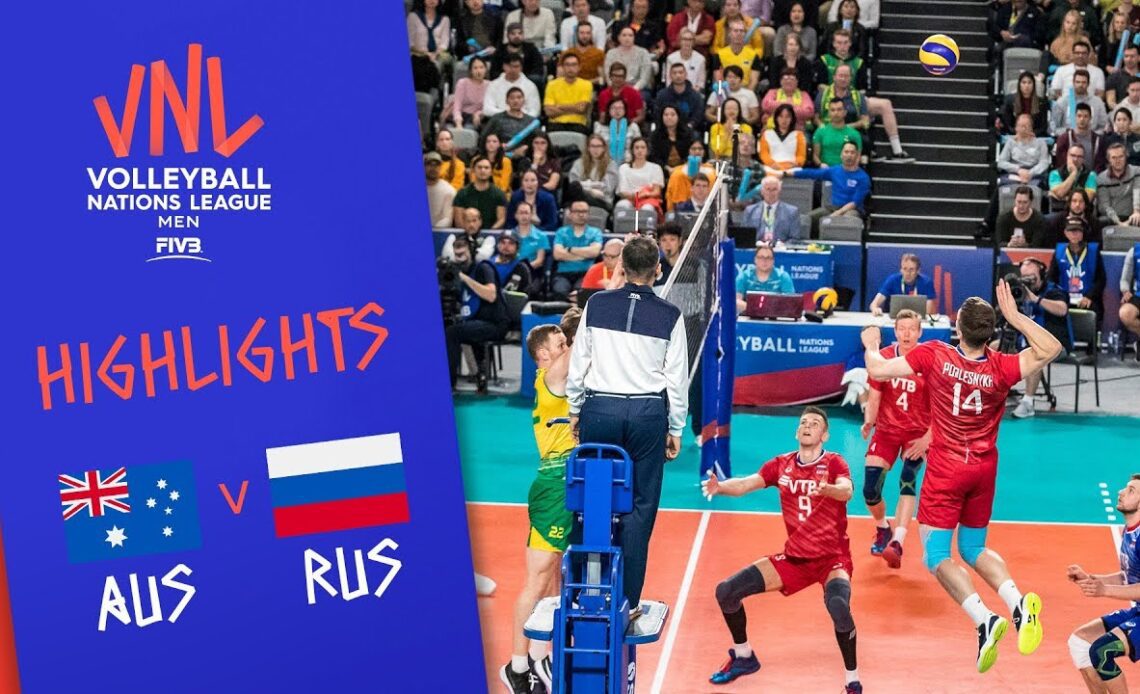 AUSTRALIA vs. RUSSIA - Highlights Men | Week 5 | Volleyball Nations League 2019
