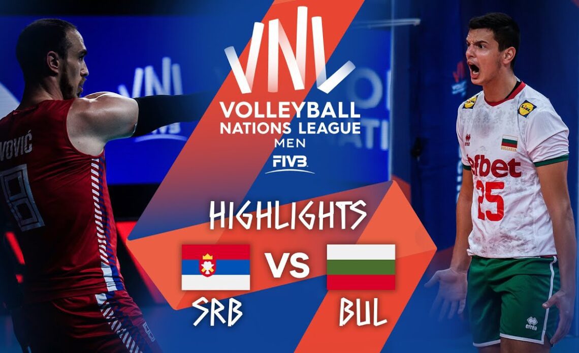 SRB vs. BUL - Highlights Week 4 | Men's VNL 2021