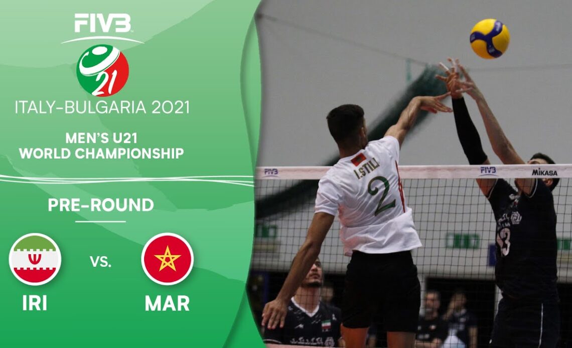 IRI vs. MAR - Pre-Round | Full Game | Men's U21 Volleyball World Champs 2021