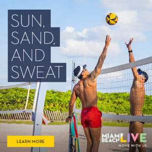 King of the Court, AVP, and Miami Live! partner for weeks-long beach event