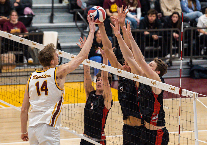 NCAA men's volleyball: Loyola sweeps Lewis; PFW, King win; Friday's schedule