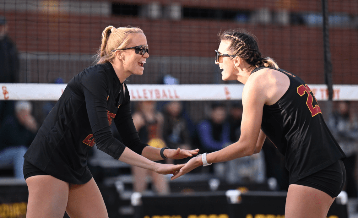 No. 4 USC Beach Volleyball Claims Pair of Victories on First Day of Pac-12 South Invitational