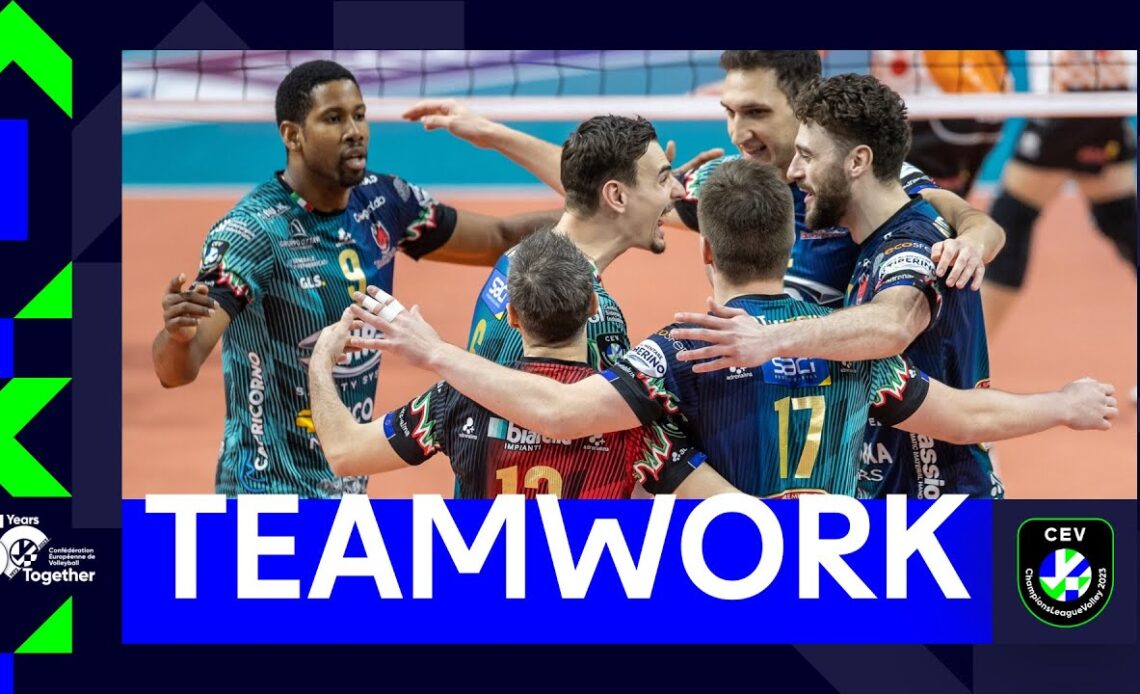 OUTSTANDING Team Plays I Mega Rallies from the Men's QuarterFinals I #CLVolleyM
