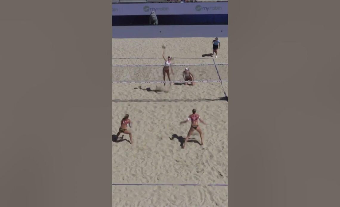 Sometimes all you need is a bit of luck.😅🍀 #match #point  #beachvolleyball #volleyball