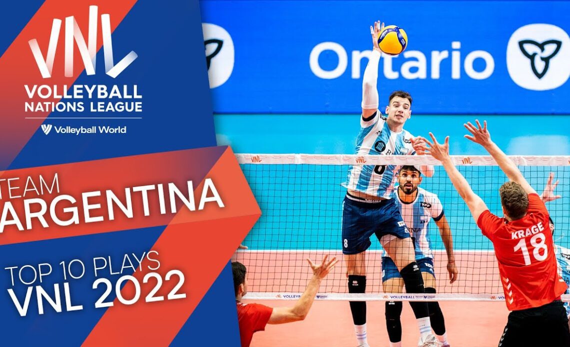 Team Argentina 🇦🇷: Their Top 🔟 Plays at the VNL 2022!