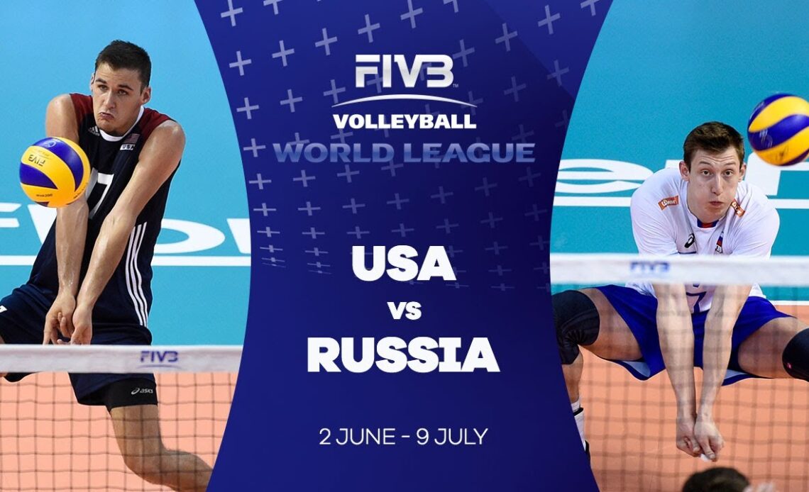 USA v Russia highlights - FIVB World League