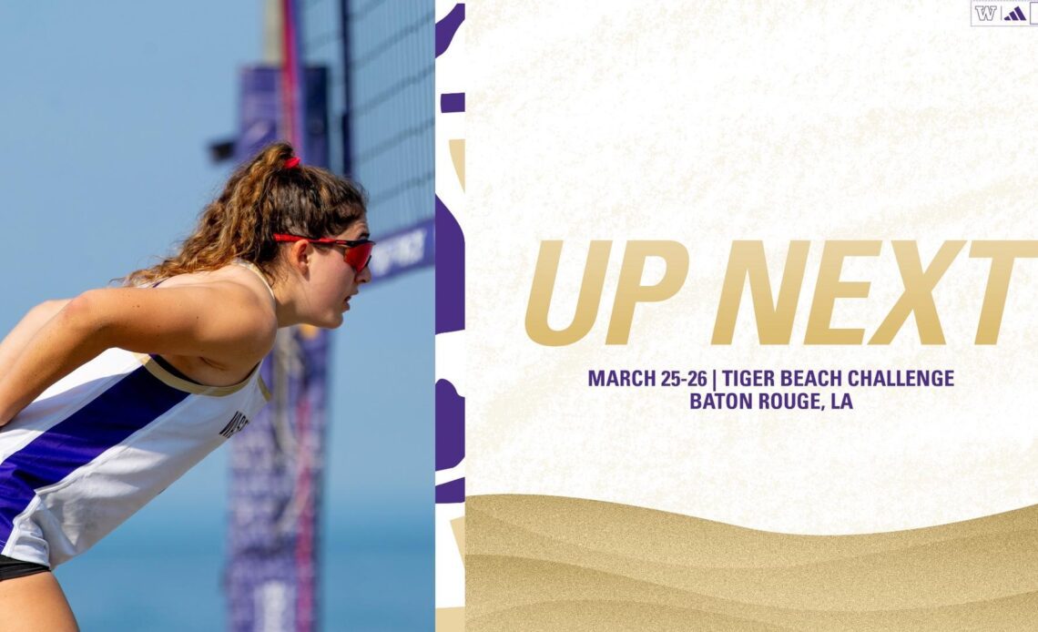 Washington Beach Volleyball Heads to Baton Rouge For Tiger Beach Challenge