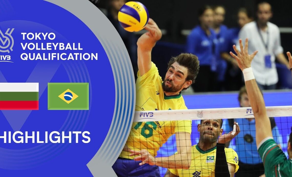 BULGARIA vs. BRAZIL - Highlights Men | Volleyball Olympic Qualification 2019