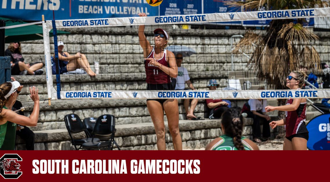 Beach Volleyball Splits Rain-Soaked Saturday in Atlanta – University of South Carolina Athletics