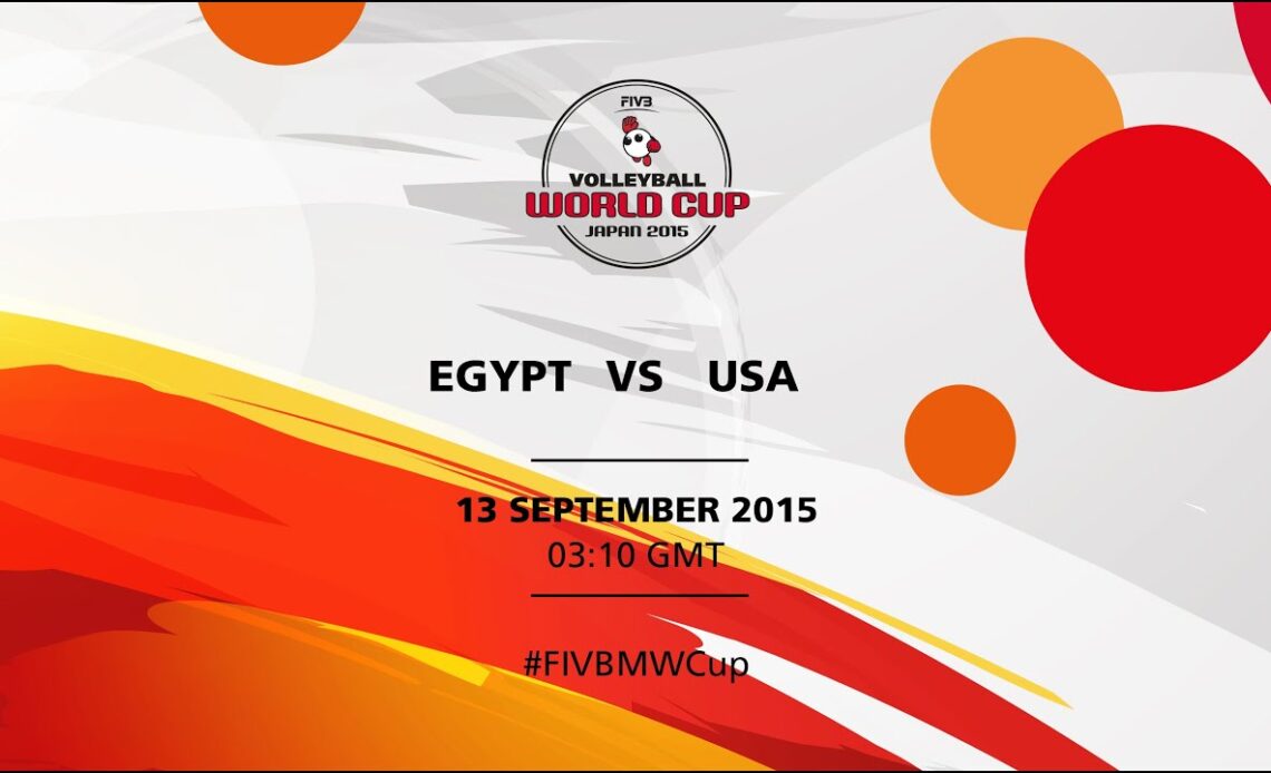 Egypt v USA - FIVB Volleyball Men's World Cup Japan 2015