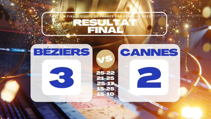 FRENCH CUP W: Béziers Secures French Cup Trophy with 3-2 Win Over Cannes