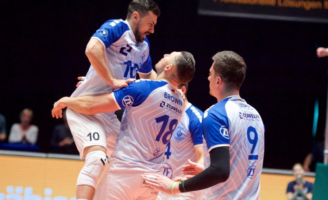 GER M: VfB Friedrichshafen Secures Third Win, Advances to Final Series Against Berlin Recycling Volleys