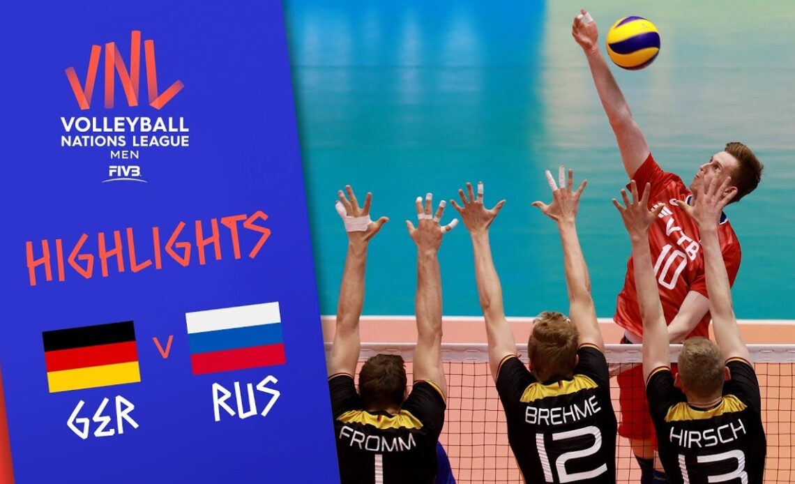 GERMANY vs. RUSSIA - Highlights Men | Week 4 | Volleyball Nations League 2019