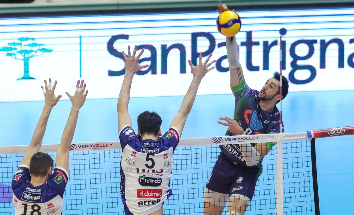 ITA M: Trentino secures a playoff semifinal spot with a resounding victory, while the other clashes extend to a fifth game