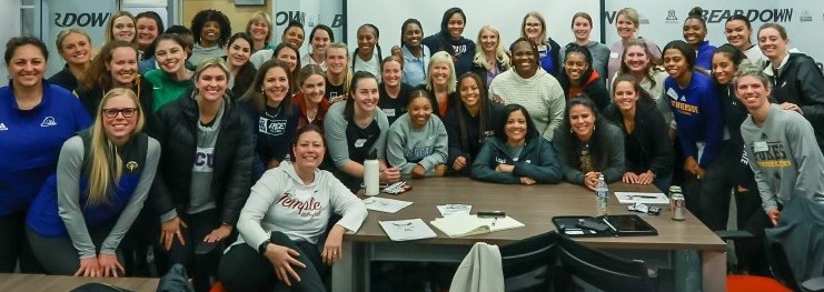 LSU's Tonya Johnson and fellow women coaches "SOAR" in annual gathering
