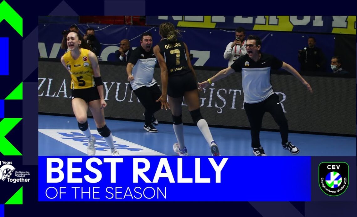 Most Intense Rally of the Season: VakifBank ISTANBUL vs Fenerbahce Istanbul I Semifinals #clvolleyw