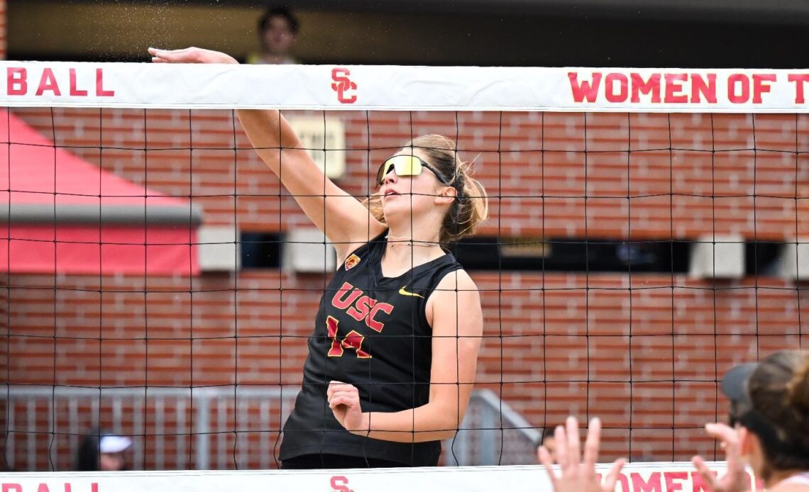 No. 2 USC Beach Volleyball Edged by No. 3 UCLA in Center of Effort Final