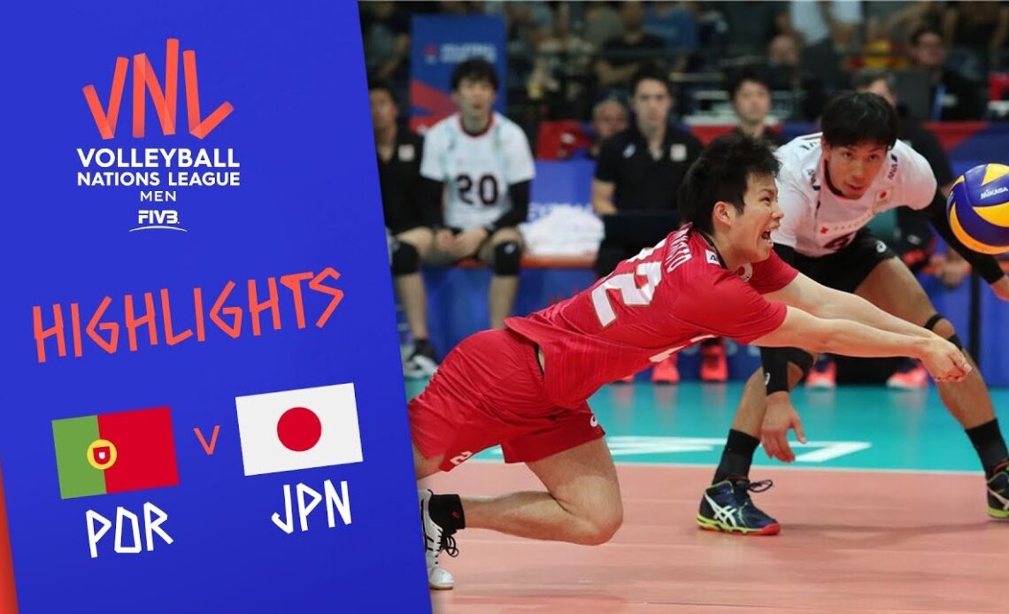 PORTUGAL vs. JAPAN - Highlights Men | Week 5 | Volleyball Nations League 2019