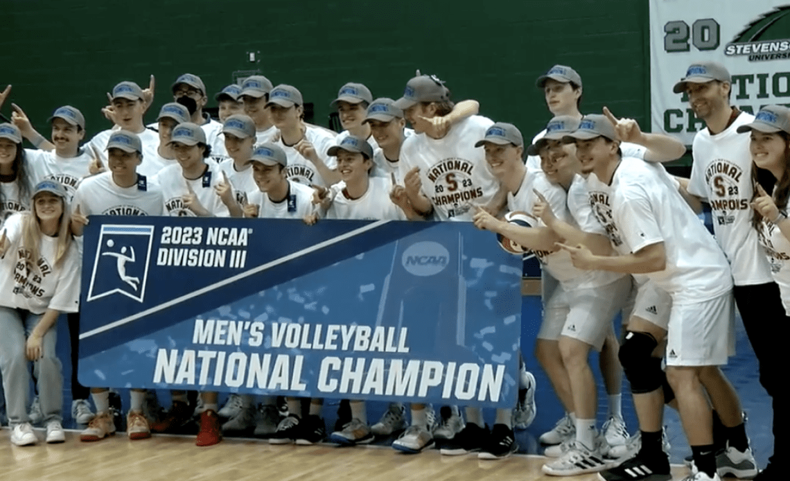Stevens wins the 2023 DIII men's volleyball championship