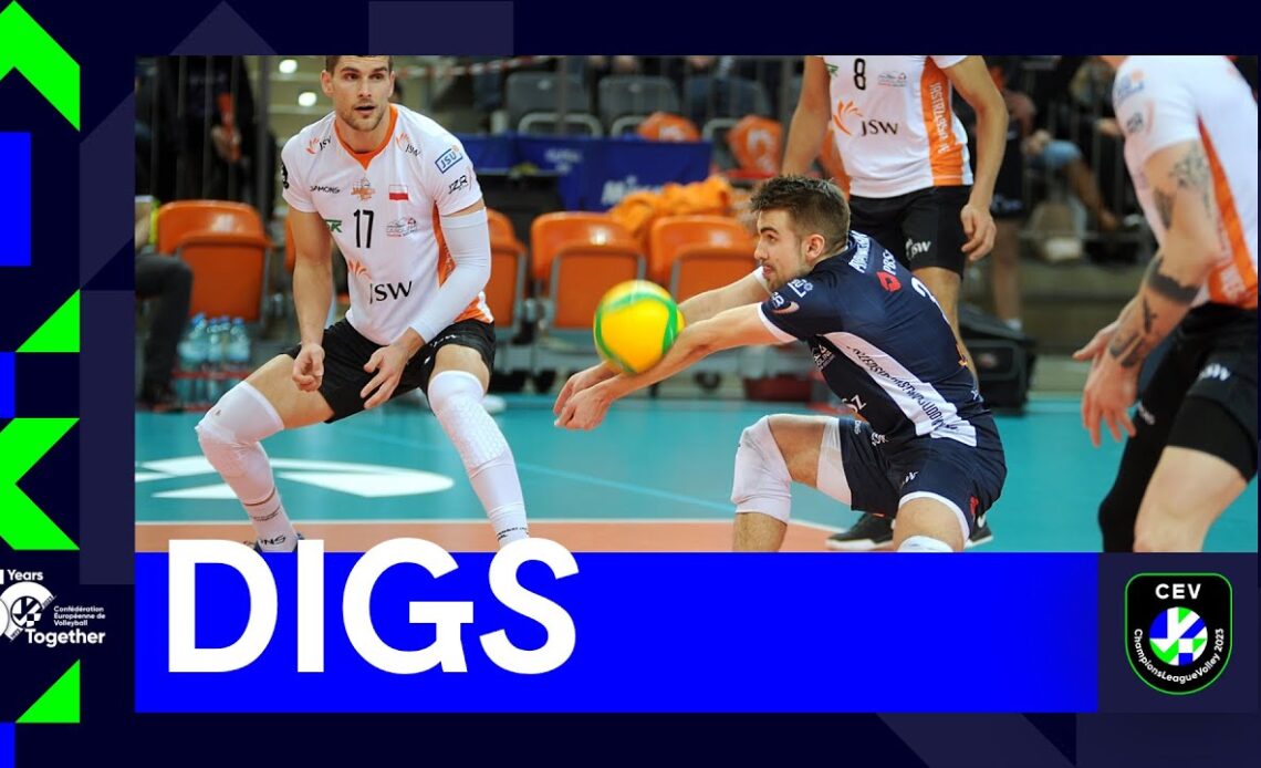 Top Digs I Semifinals Return Matches I CEV Champions League Volley 2023
