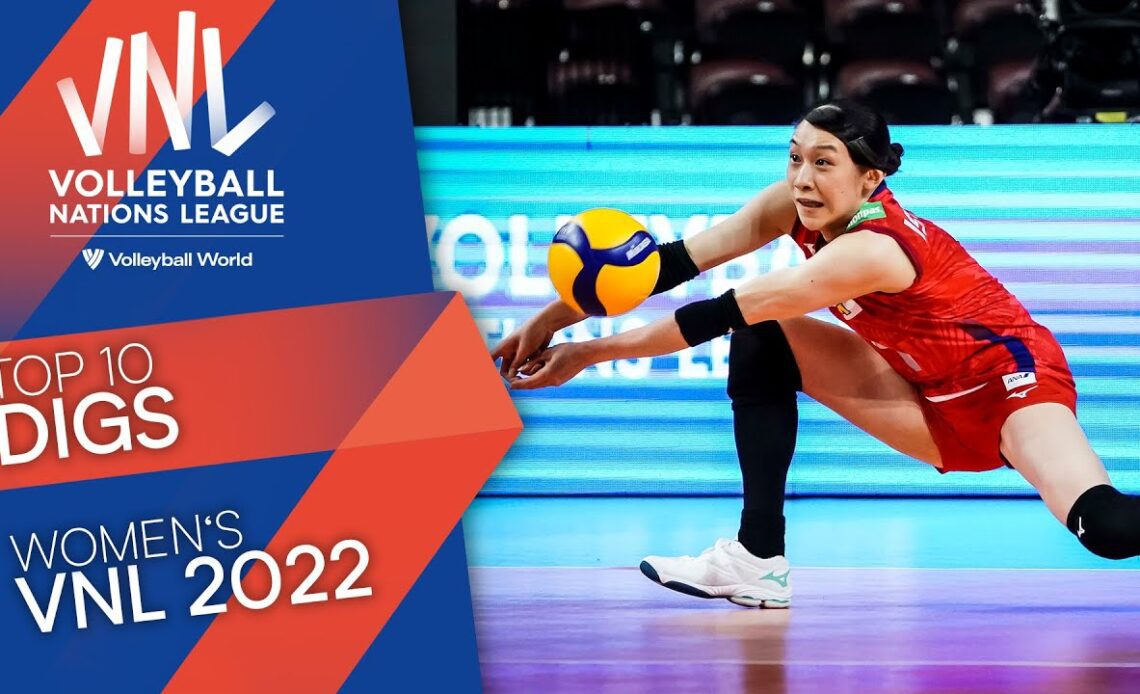 Top 🔟 Digs of the Women's VNL 2022 💪🤩