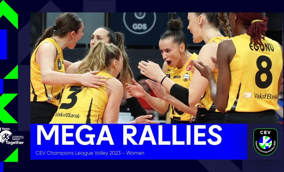 Top Mega Rallies of the Season I  CEV Champions League Volley 2023 | Women