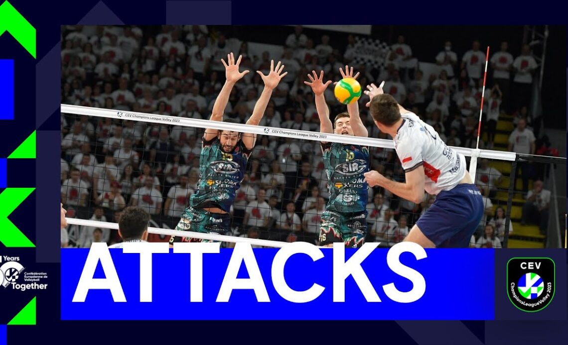 Top Successful Attacks I Semifinals Return Matches I CEV Champions League Volley 2023