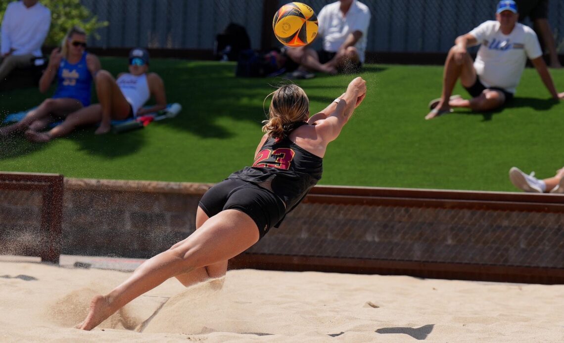 USC Beach Volleyball Falls to UCLA in Pac-12 Tournament Contender’s Dual