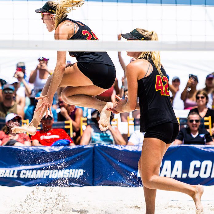 3-peat: UCLA rallies before the Nourses clinch NCAA beach volleyball title for USC