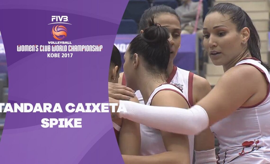 A great spike from Tandara Caixeta - Women's Club World Championship 2017 Kobe