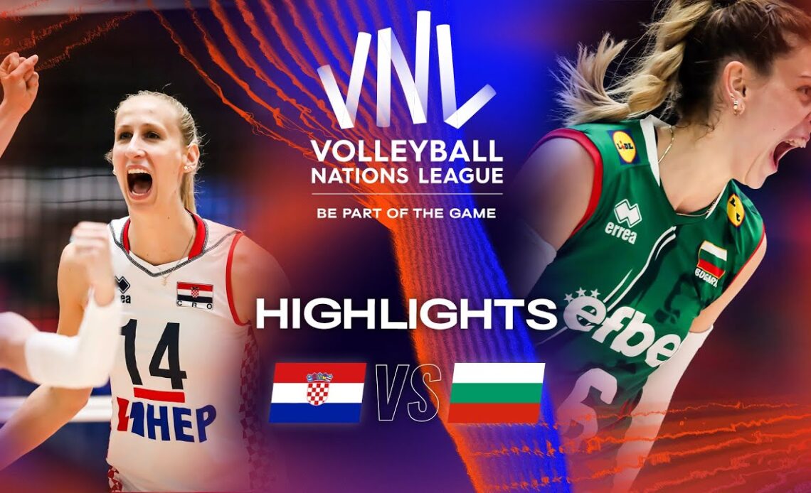 🇭🇷 CRO vs. 🇧🇬 BUL - Highlights Week 1 | Women's VNL 2023