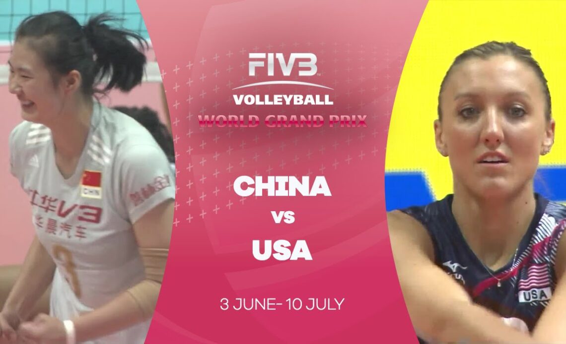 China v USA highlights - FIVB - World Grand Prix
