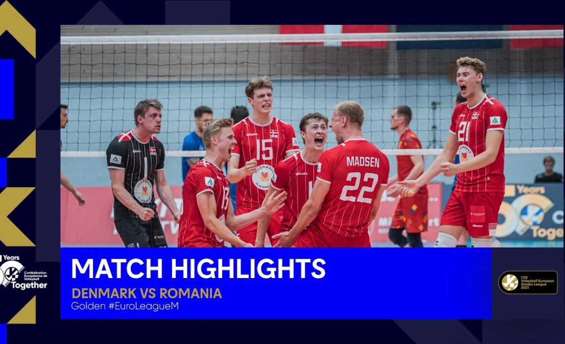 Highlights | Denmark vs. Romania I CEV Volleyball European Golden League 2023