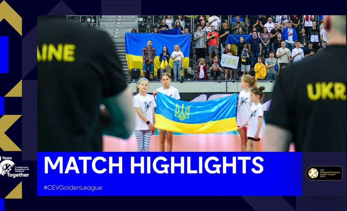 Highlights | Ukraine vs. North Macedonia I CEV Volleyball European Golden League 2023