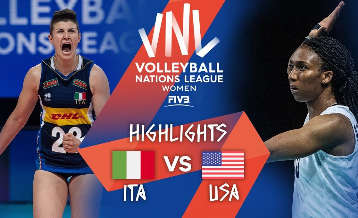 ITA vs. USA - Highlights Week 3 | Women's VNL 2021