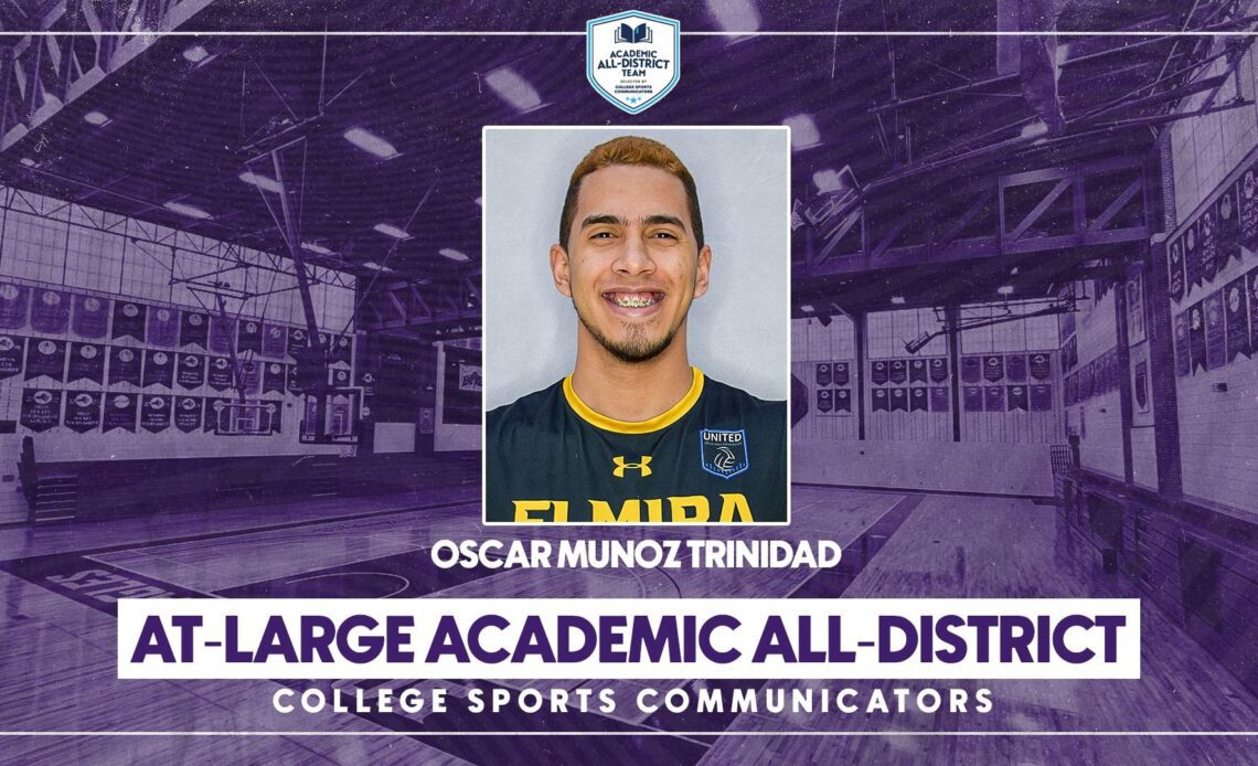 Oscar Munoz Trinidad Earns CSC Academic All-District ® Recognition From College Sports Communicators