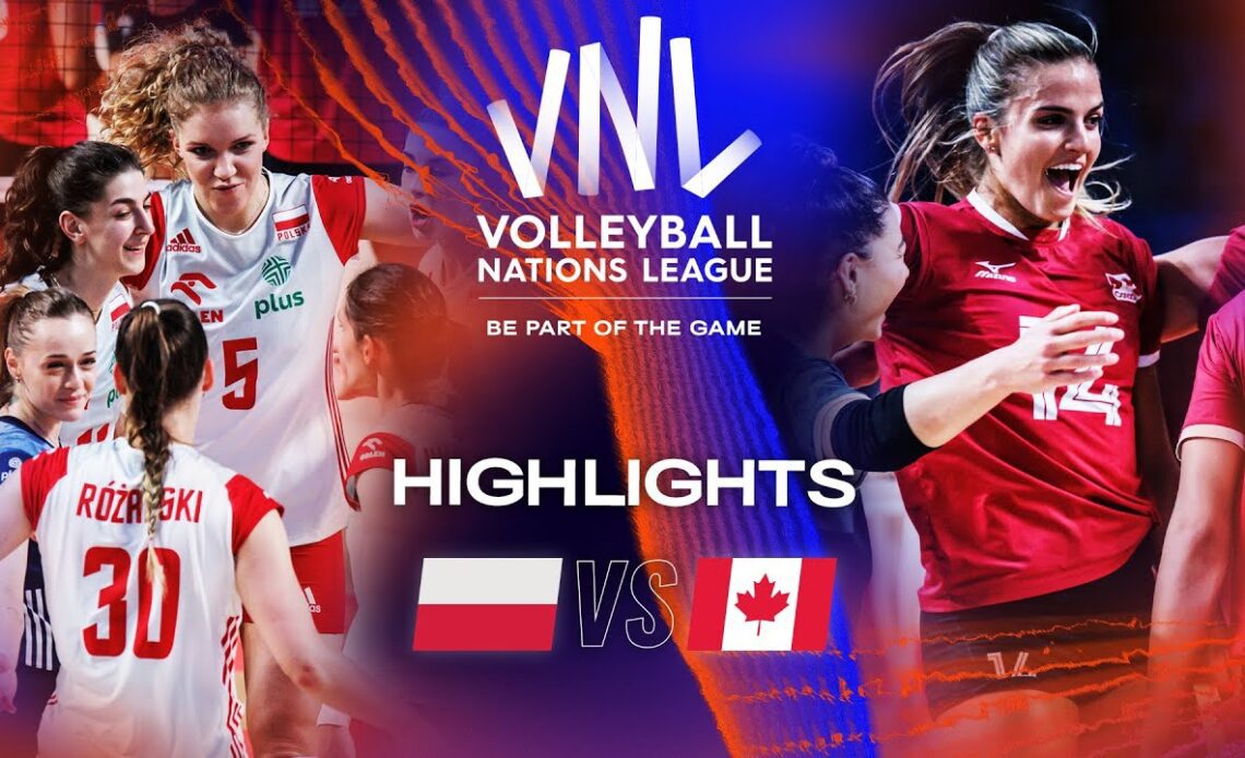 🇵🇱 POL vs. 🇨🇦 CAN - Highlights Week 1 | Women's VNL 2023