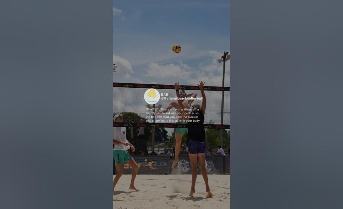 *Pro Tip* Leave Set Inside Time 2 Time 🤟🏼😎 #VolleyballTips #VolleyballHighlights #BeachVolleyball