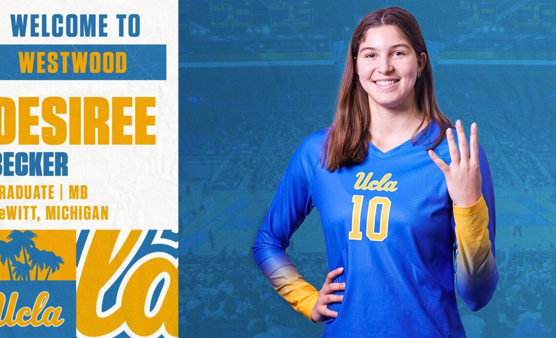 Standout Middle Blocker Desiree Becker Joins UCLA Women’s Volleyball
