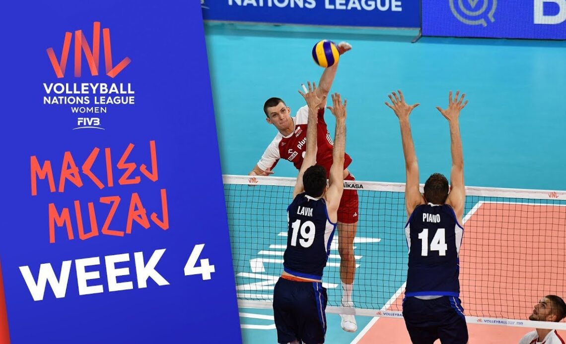 That was brutal! Maciej Muzaj with 26 Points Made vs. Italy | Volleyball Nations League 2019